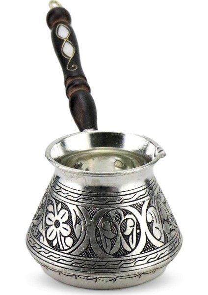 Kalın Topak Eskitme Bakır Cezve 3 Fincanlık modelleri