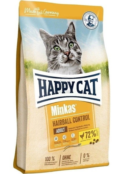 Happy Cat Minkas Hairball Tavuklu Kedi Maması 1.5 kg