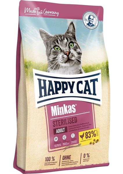 Happy Cat Minkas Sterilised Kısır Kedi Maması 1.5 kg