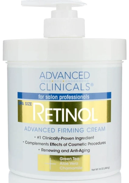 Advanced Clinicals Retinol Sıkılaştırıcı Krem 454GR