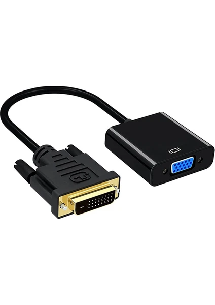 Dvı-D 24+1 Erkek To VGA Dişi Çevirici Adaptör Kablo