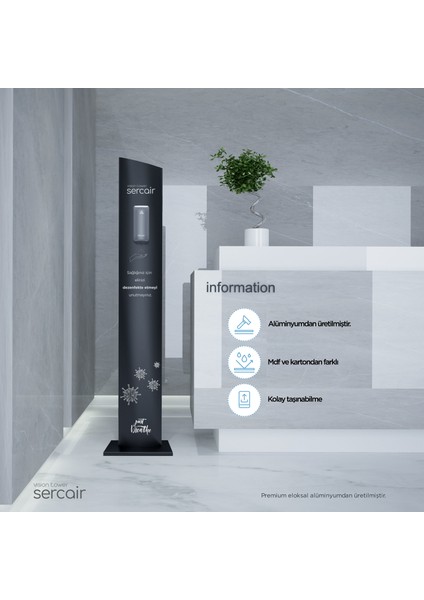Vısıon Tower El Dezenfektan Standı modelleri