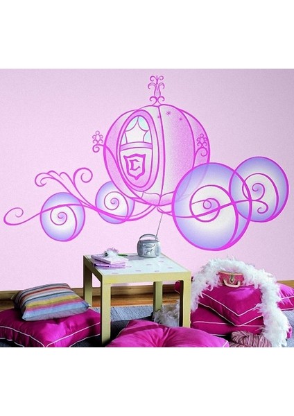 RoomMates RMK1522SLM Disney Prenses Arabası Duvar Sticker