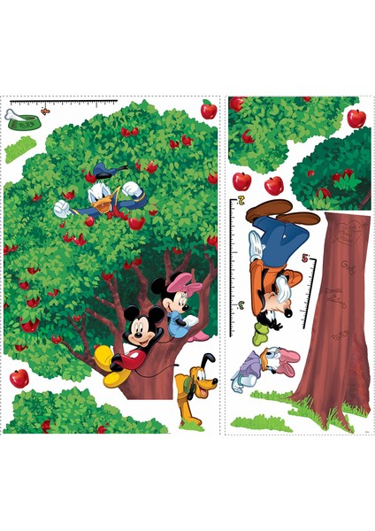 RoomMates RMK1514SLM Mickey Mouse ve Arkadaşları Büyüme Tablosu Duvar Sticker