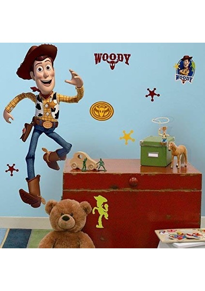 RoomMates RMK1430GM Oyuncak Hikayesi - 3 Woody Duvar Sticker