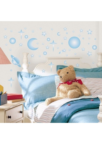 RoomMates RMK1141SCS Karanlıkta Parlayan Gök Cisimleri Duvar Sticker