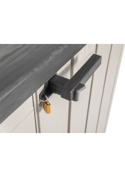 Storer Plus XL 1330Lt Bahçe Depolama Dolabı, Sandığı, Plastik Dolap Gri/Antrasit fırsatları