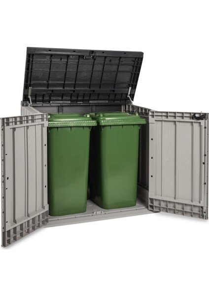 Storer Plus XL 1330Lt Bahçe Depolama Dolabı, Sandığı, Plastik Dolap Gri/Antrasit indirimleri