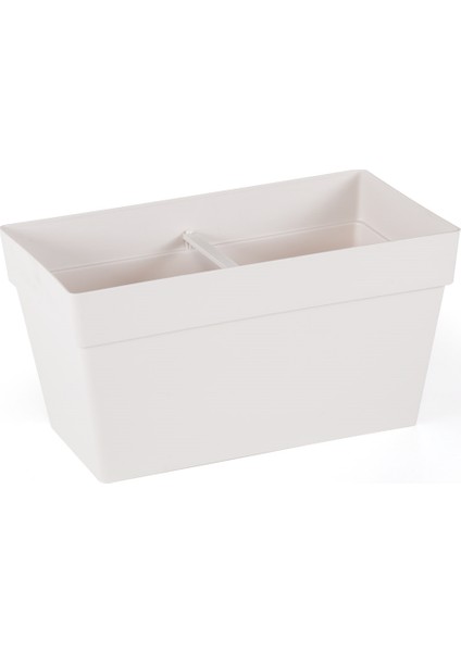 Balkon Saksı Bahçe Saksı Yalı Balkon Saksı Beyaz 51,50 cm