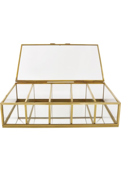 Essa Design Cam Gold Takı Nişan Aksesuar Kutusu