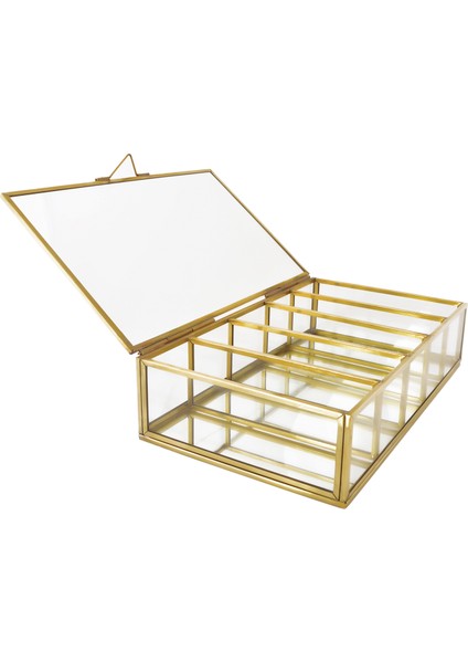 Essa Design Cam Gold Takı Nişan Aksesuar Kutusu