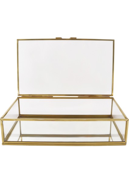 Essa Design Cam Gold Takı Nişan Aksesuar Kutusu