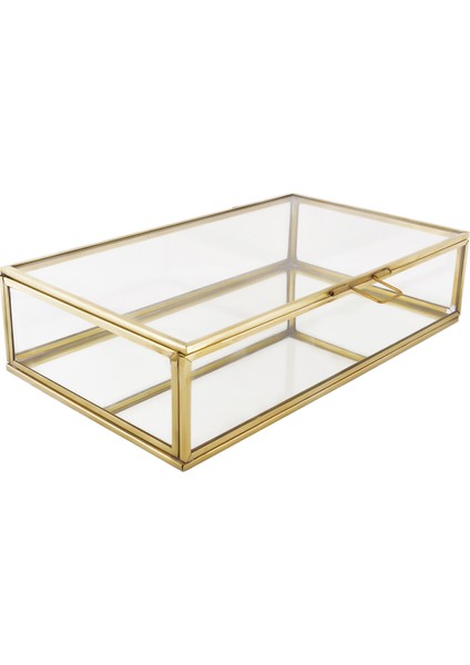 Essa Design Cam Gold Takı Nişan Aksesuar Kutusu