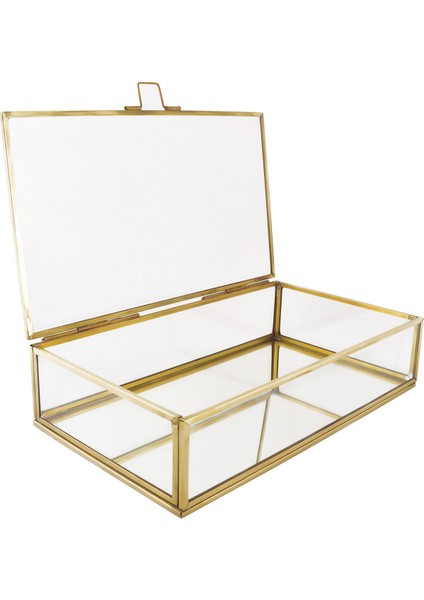 Essa Design Cam Gold Takı Nişan Aksesuar Kutusu