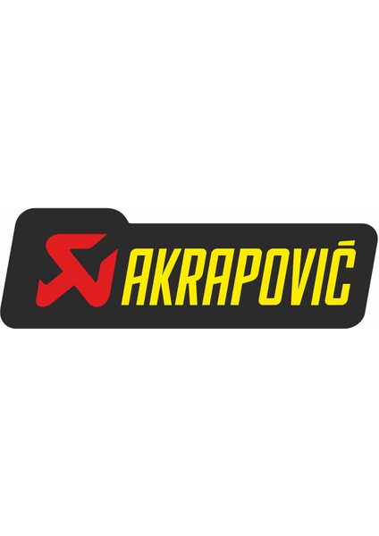 Akrapoviç Sticker - 14106 Renkli 25 x 7 cm