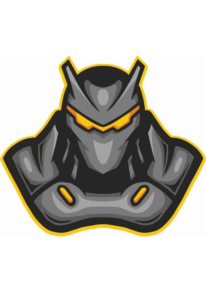 Gamer - Gaming - Esports Sticker - 29028 Renkli 10 x 11.5 cm