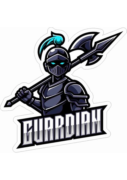 Guardian - Gamer - Gaming - Esports Sticker - 29013 Renkli 6 x 6 cm