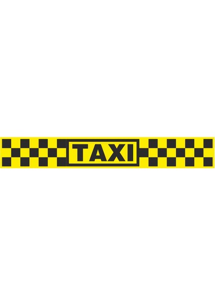 Taxi Sticker - 15186 Renkli 3 x 20 cm