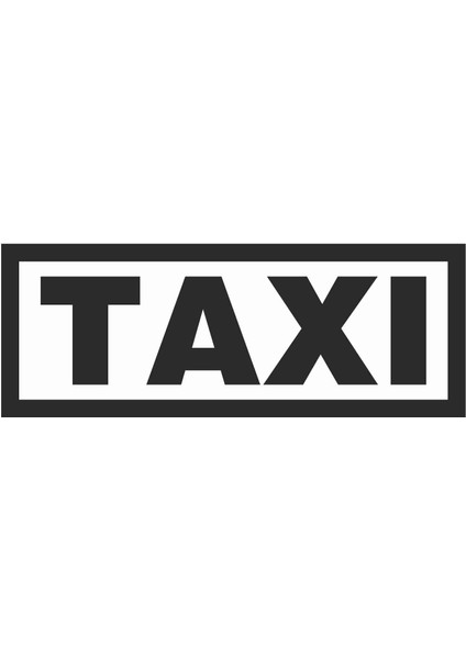 Taxi Sticker - 15187 Siyah 5 x 13 cm