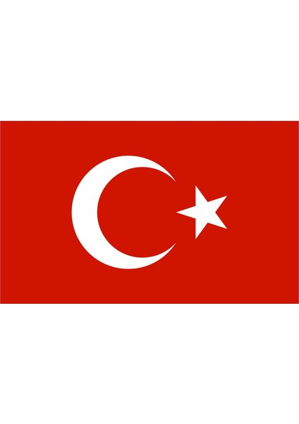 Türk Bayrağı Sticker - 18002 Kırmızı 15 x 9 cm