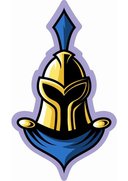 Warrior - Gamer - Gaming Sticker - 29003 Renkli 8 x 4.5 cm