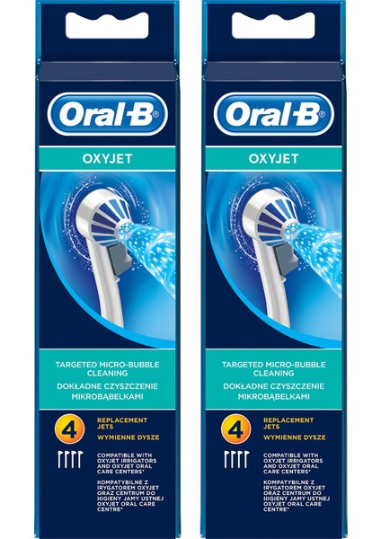 Oxyget Ağız Duşu 8'li Diş Fırçası Yedek Başlığı fiyatları