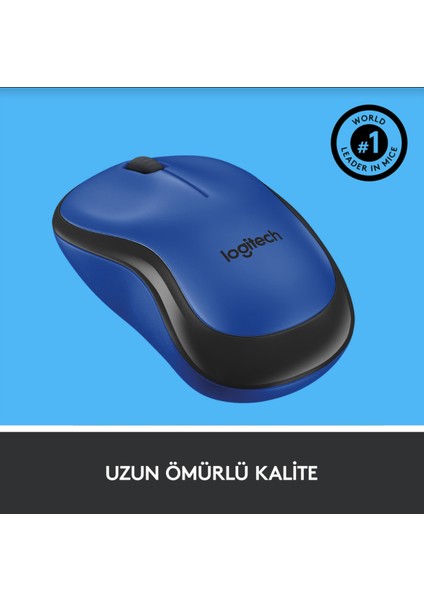 M220 Sessiz Kompakt Kablosuz Mouse - Mavi