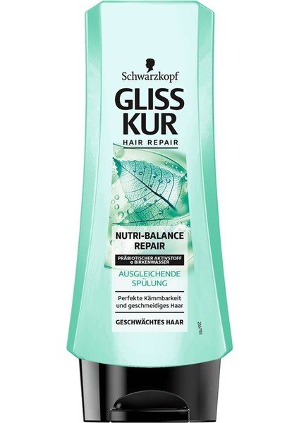 Gliss Nutribalance Repair Şampuan + Krem + Losyon 3'lü Set