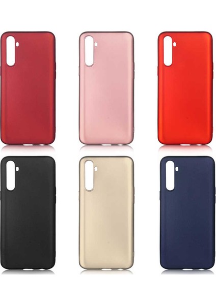Realme 6 Kılıf Mat Premium Silikon Kılıf Gold