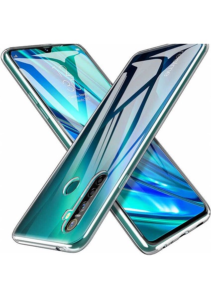Realme 6 Kılıf Süper Silikon Kılıf + Tam Kaplayan 6D Nano Ekran Koruyucu Şeffaf fırsatları