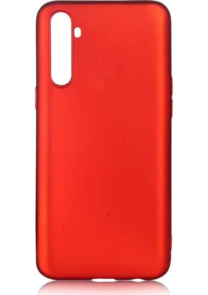 Realme 6 Pro Kılıf Mat Premium Silikon Kılıf + Tam Kaplayan 6D Nano Ekran Koruyucu Kırmızı
