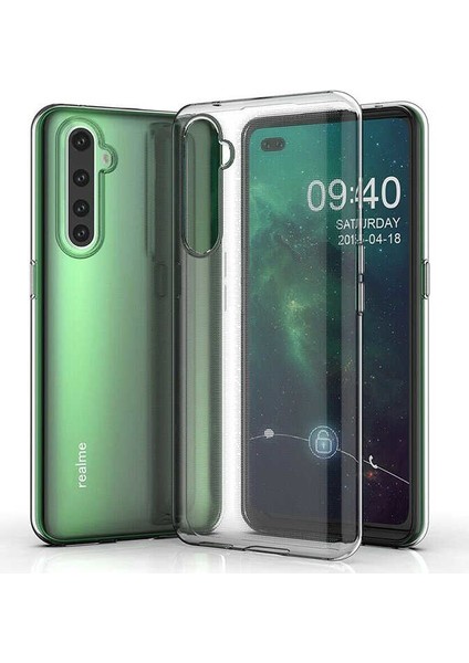 Realme 6 Pro Kılıf Süper Silikon Kılıf + Tam Kaplayan 6D Nano Ekran Koruyucu Şeffaf modelleri