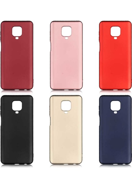 Xiaomi Redmi Note 9s Kılıf Mat Premium Silikon Kılıf + Tam Kaplayan 5D Cam Ekran Koruyucu Bordo fiyatları