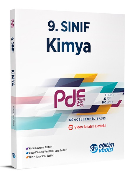 9.Sınıf PDF Kimya Video Anlatım Destekli