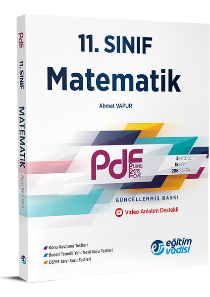 11.Sınıf PDF Matematik Video Anlatım Destekli