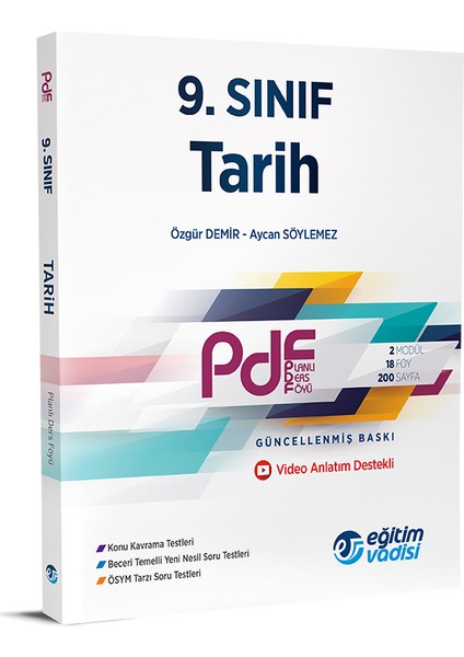 9.Sınıf PDF Tarih Video Anlatım Destekli