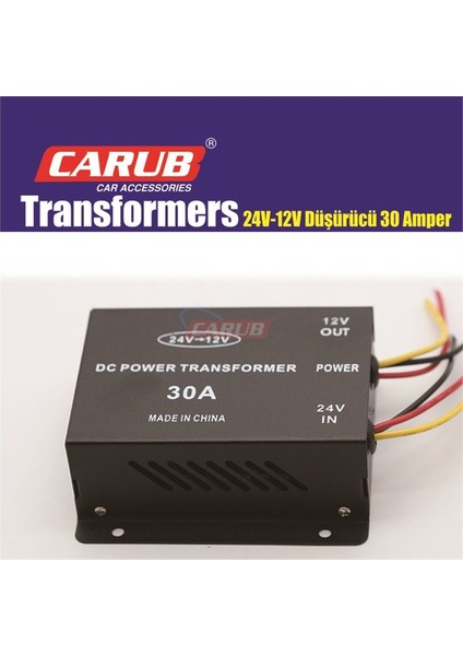 Düşürücü 24 V To 12 V Transformers 30 A