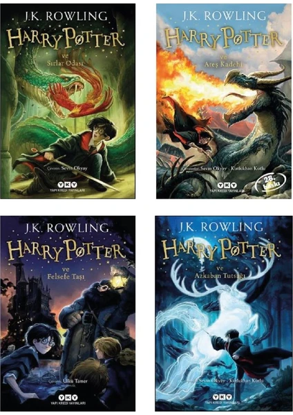 Harry Potter 1 - Harry Potter 2 - Harry Potter 3 - Harry Potter 4 - 4 Kitap