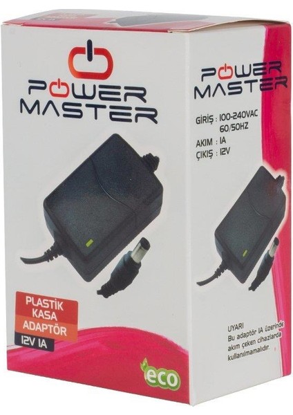 12 V 1 A Masa Üstü Adaptör 5,5 x 2,5 mm