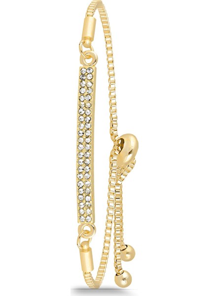 Kadın Zirkon Taşlı Asansörlü Bileklik DBBL3034