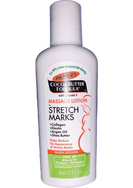 Cocoa Butter Formula Stretch Marks Massage Lotion 50 ml - Hamile Çatlak Masaj Losyonu