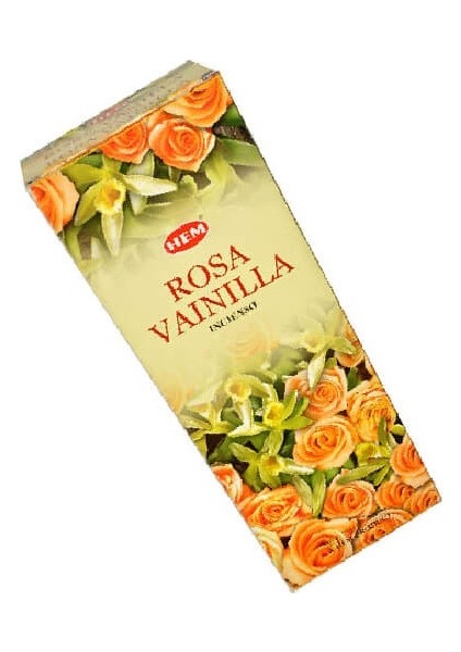 6 Kutu 120 Adet Rose Vanilla Vanilya Gül Aromalı Tütsü