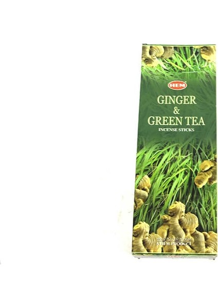 6 Kutu 120 Adet Ginger Green Tea Zencefil ve Yeşil Çay Aromalı Tütsü