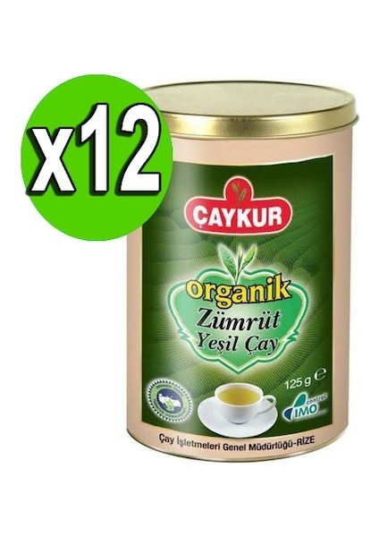 Zümrüt Yeşil Çay 125 gr 12'li 1 Koli