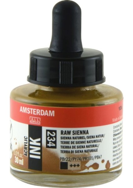 Talens Amsterdam Acrylic Ink 30ML 234 Raw Sienna