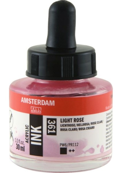 Talens Amsterdam Acrylic Ink 30ML 361 Light Rose