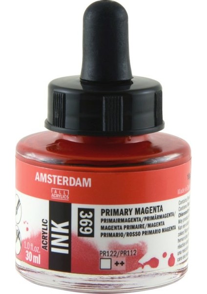 Talens Amsterdam Acrylic Ink 30ML 369 Primary Magenta