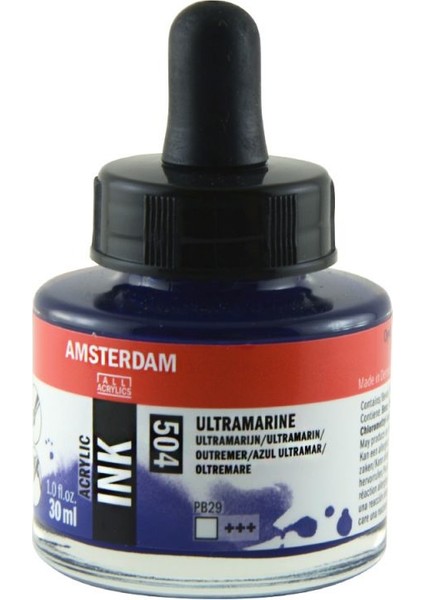 Talens Amsterdam Acrylic Ink 30ML 504 Ultramarine