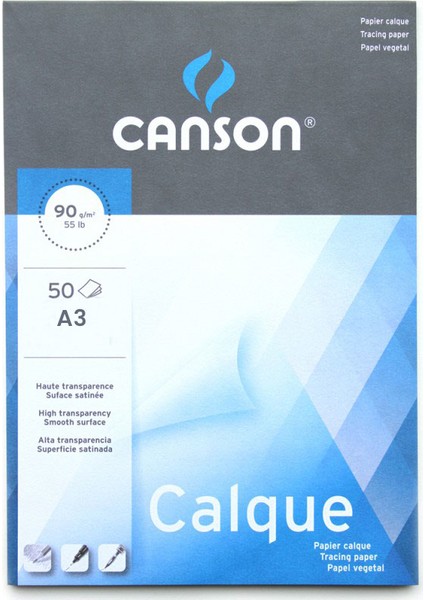 Calque Tracing Paper Aydınger Bloğu 90G 50 Yaprak A3