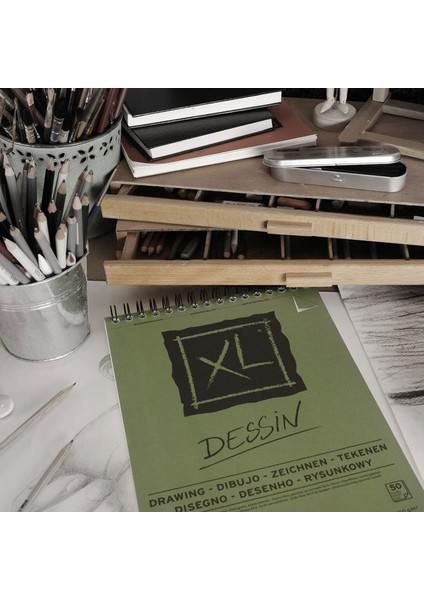 Xl Drawing Dessin Spiralli Light Grain 160G 30 Yaprak A5